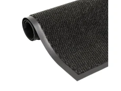 Clearance Alfombras de entrada rectangulares de nudo 2 uds 90x150cm ES874400 Negro