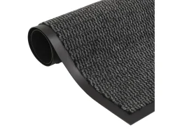 Alfombras de entrada rectangulares de nudo 2 uds gris 40x60 cm ES744038 Gris antracita