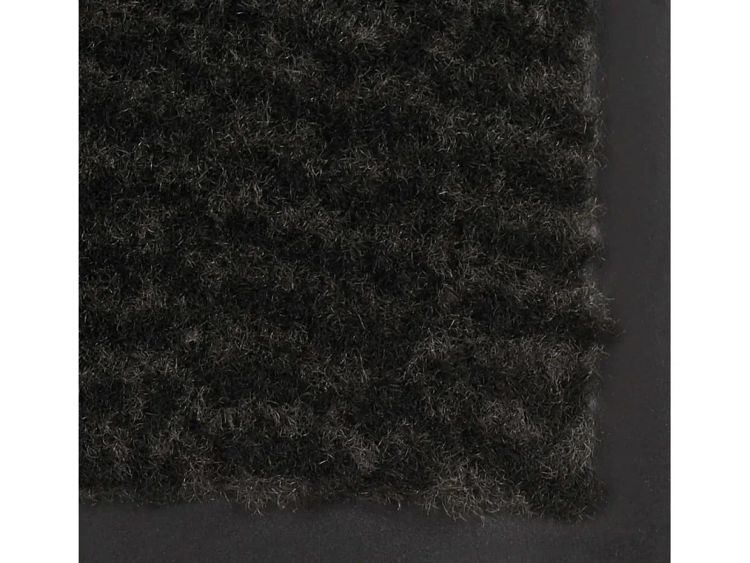 Alfombras entrada rectangulares de nudo 2 uds negro 120x180 cm ES397379