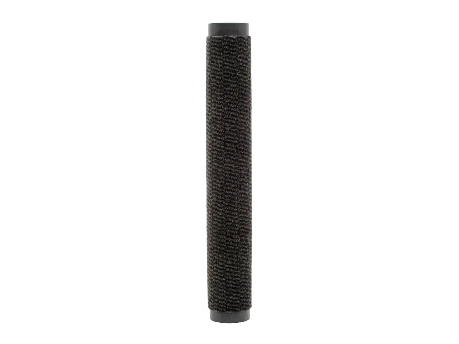 Alfombras entrada rectangulares de nudo 2 uds negro 120x180 cm ES397379