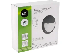 AKUNADECOR Iluminación Exterior^Aplique Circular Para Exterior Coliandro Ip65, Negro