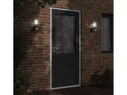 Aplique de exterior con sensor acero inoxidable negro ES208023