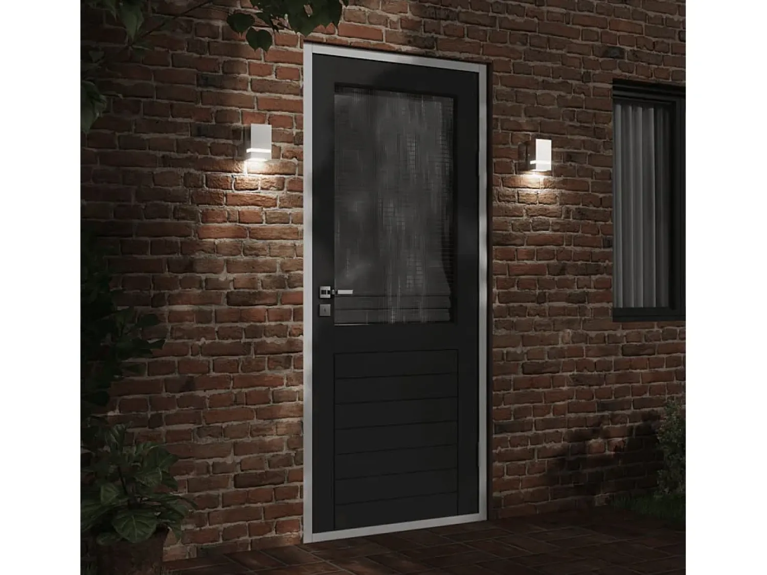 Aplique de exterior de acero inoxidable ES903133 Plateado