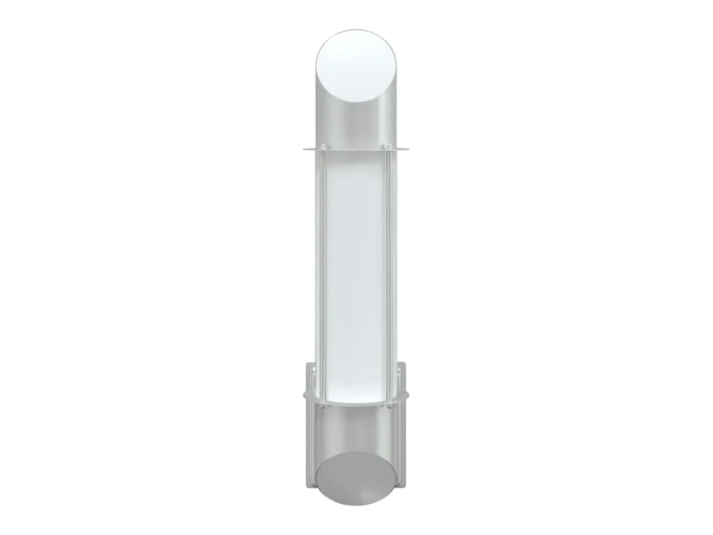 Aplique de exterior de acero inoxidable plateado ES291281