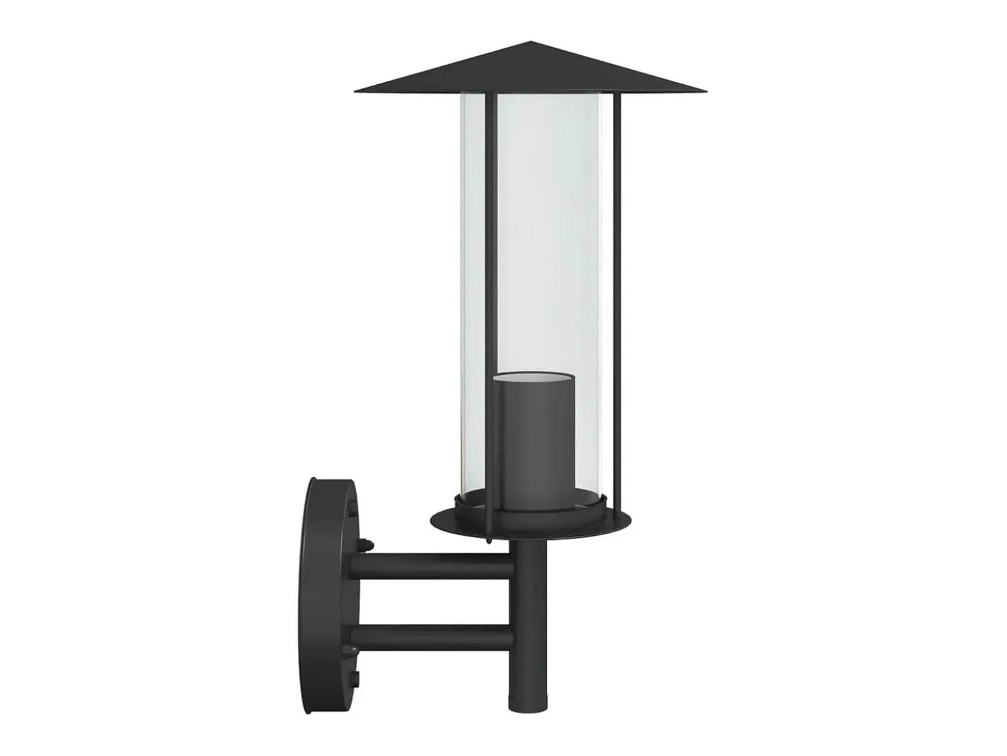 Aplique de exterior de acero inoxidable negro ES483447