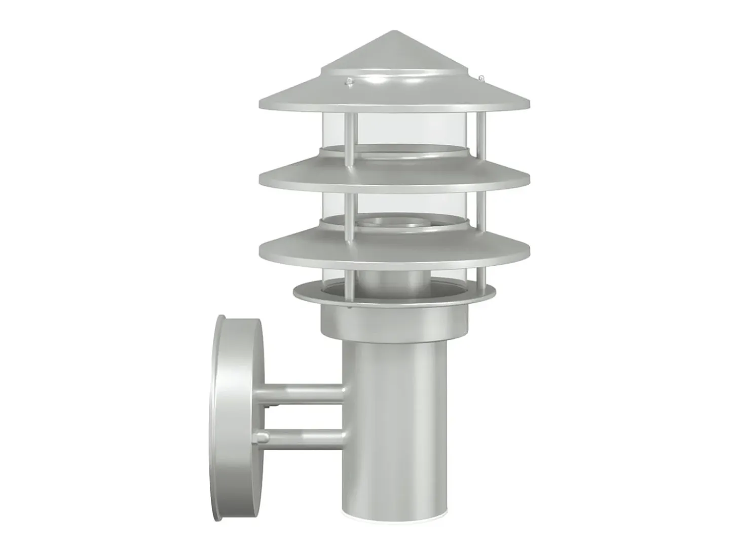 Aplique de exterior de acero inoxidable plateado ES552756