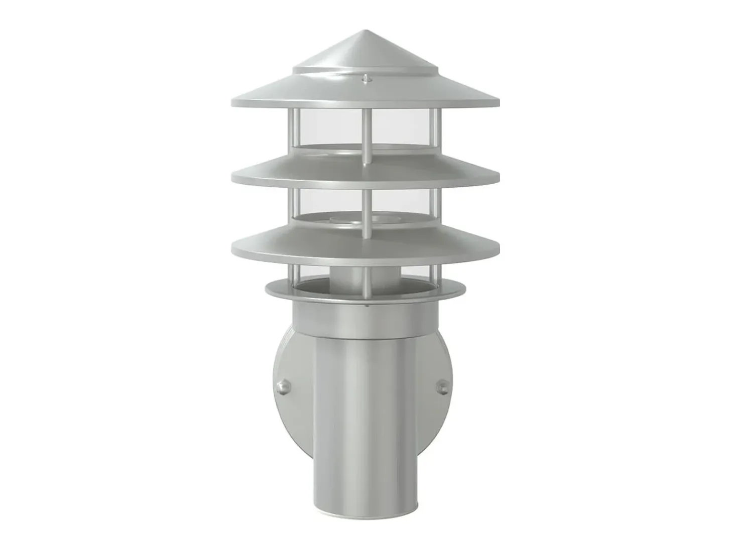 Aplique de exterior de acero inoxidable plateado ES552756