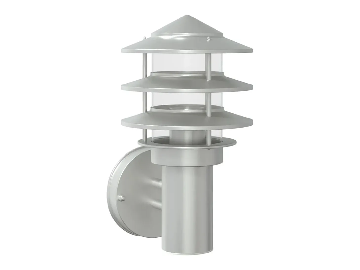 Aplique de exterior de acero inoxidable plateado ES552756