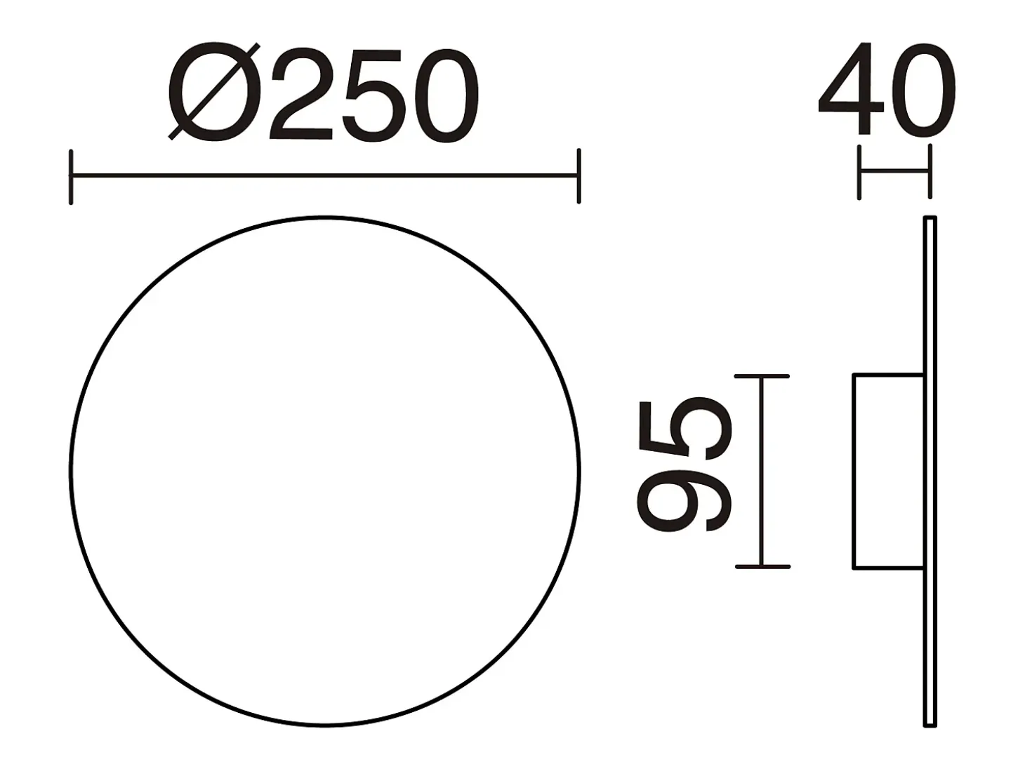 Aplique de pared CIRCULAR estilo moderno y versátil - D.ø25 cm - LED SMD 13W - 1155lm y 3k - aluminio y blanco