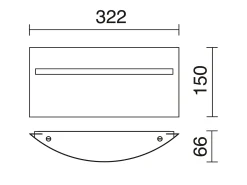 Aplique de pared CLUNY estilo clásico- up&down- uso interior- color aluminio cepillado- acero- 16W- 3000K- IP20