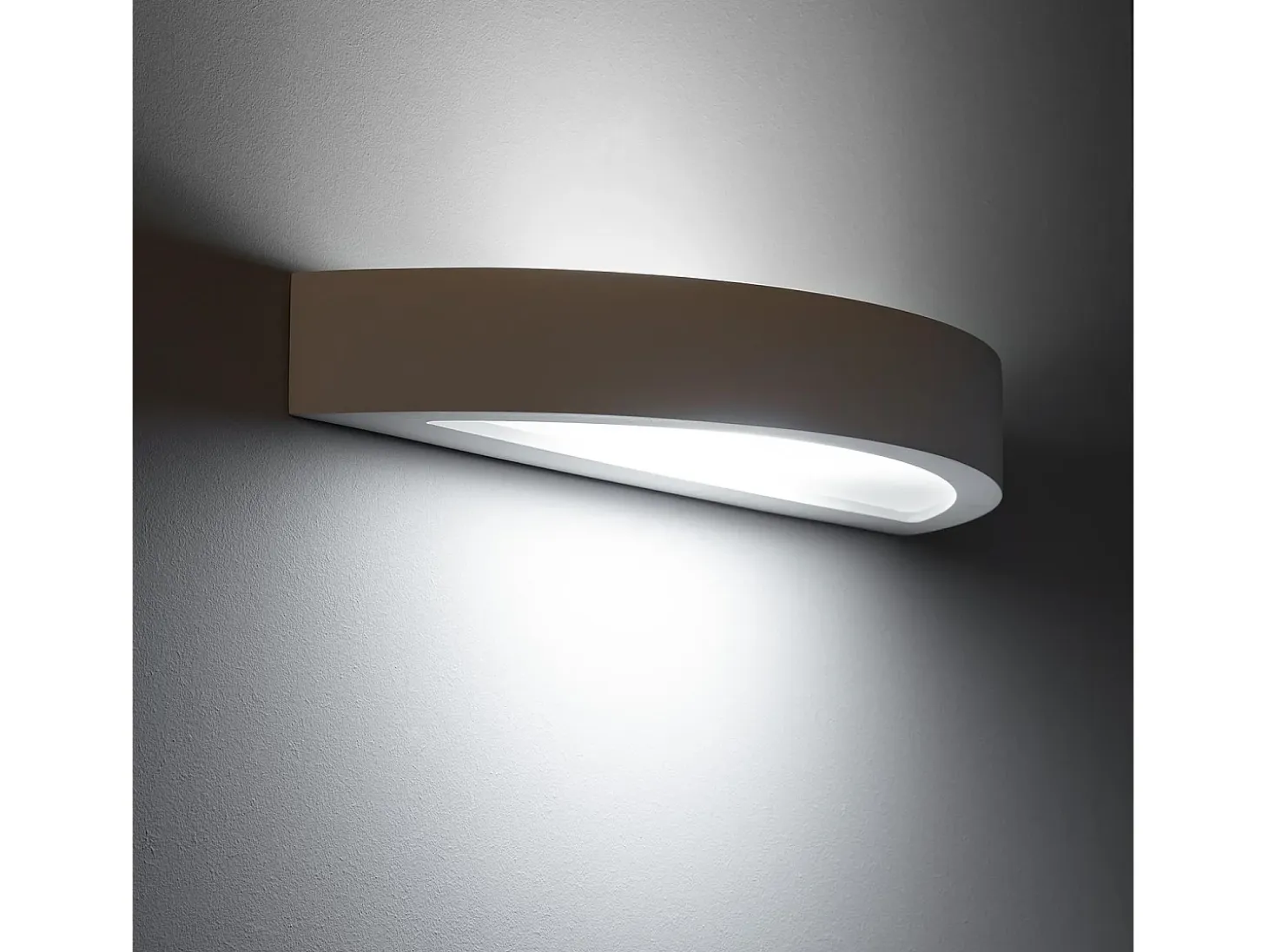 Aplique de Pared de Yeso Iluminación Doble Cara Upinde Blanco