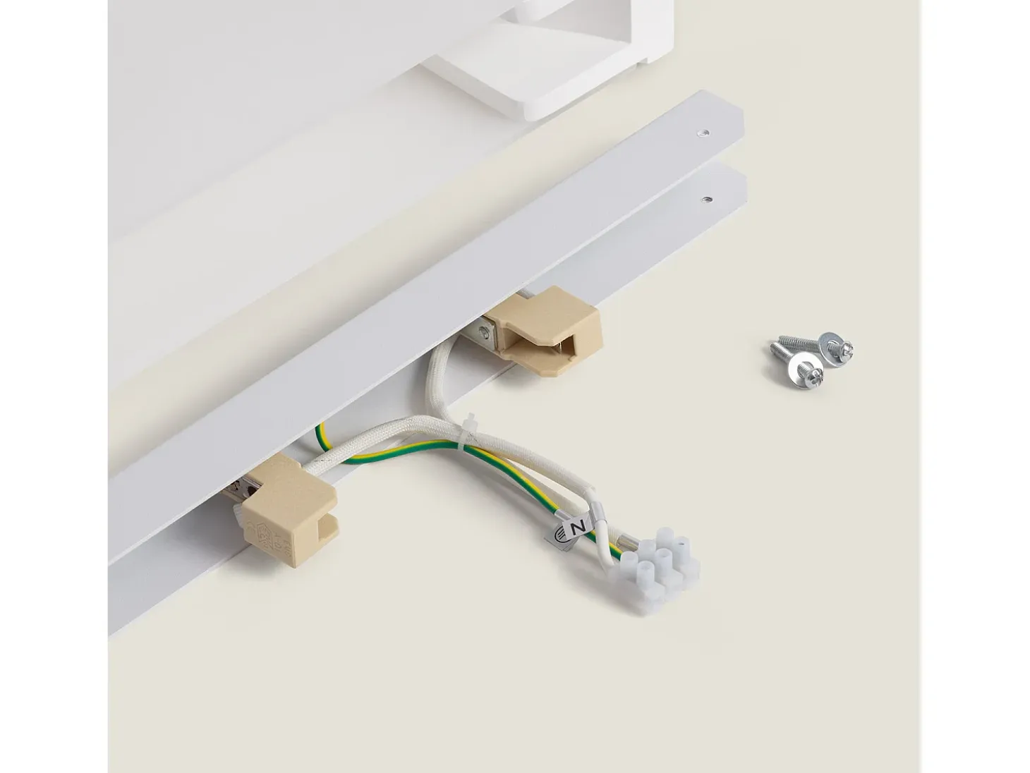 Aplique de Pared de Yeso Iluminación Doble Cara Upinde Blanco