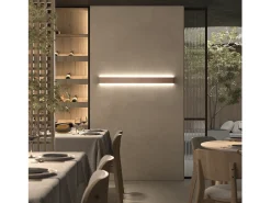 Aplique de pared RETT de estilo moderno - Longitud 12 cm - LED SMD 5W - 450lm -3K - up&down - aluminio - oro mate- IP20
