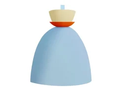 TOSEL Aplique Para Pared^Aplique ,metal, ,A24xD14xP23,5cm Azul