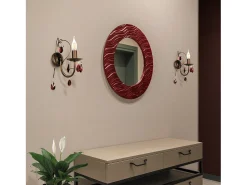 TOSEL Aplique Para Pared^Aplique ,metal,Marrón,A35xD20xP20cm Marru00f3n