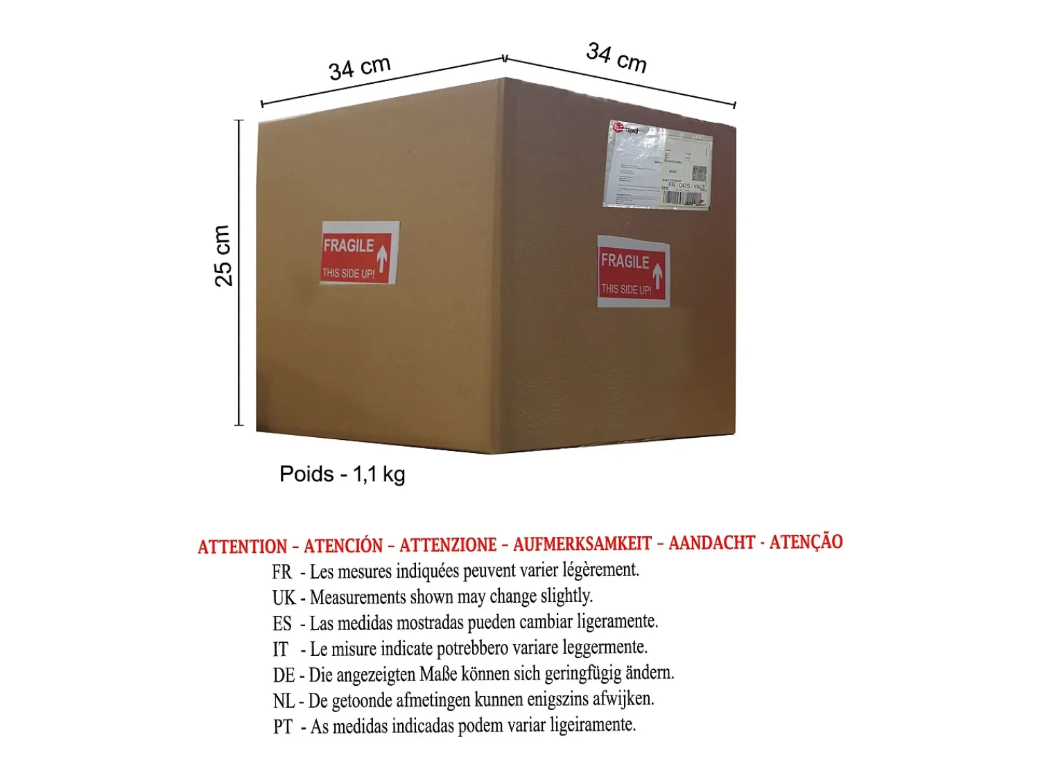 TOSEL Aplique Para Pared^Aplique ,metal,Marrón,A16xD30xP30cm Marru00f3n