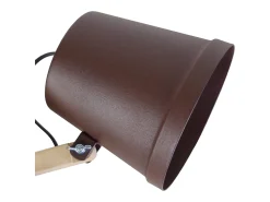 TOSEL Aplique Para Pared^Aplique ,metal,natural,A30xD 17x P 27cm Marru00f3n