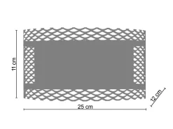 TOSEL Aplique Para Pared^Aplique ,metal, , A 11xD12x P 25cm Negro