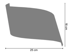 TOSEL Aplique Para Pared^Aplique ,metal, ,A 10xD 16x P 25cm Negro