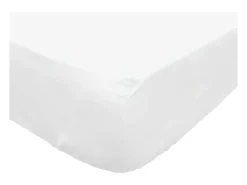 Bajera ajustable de algodón 160x200 cm PERCALE blanco