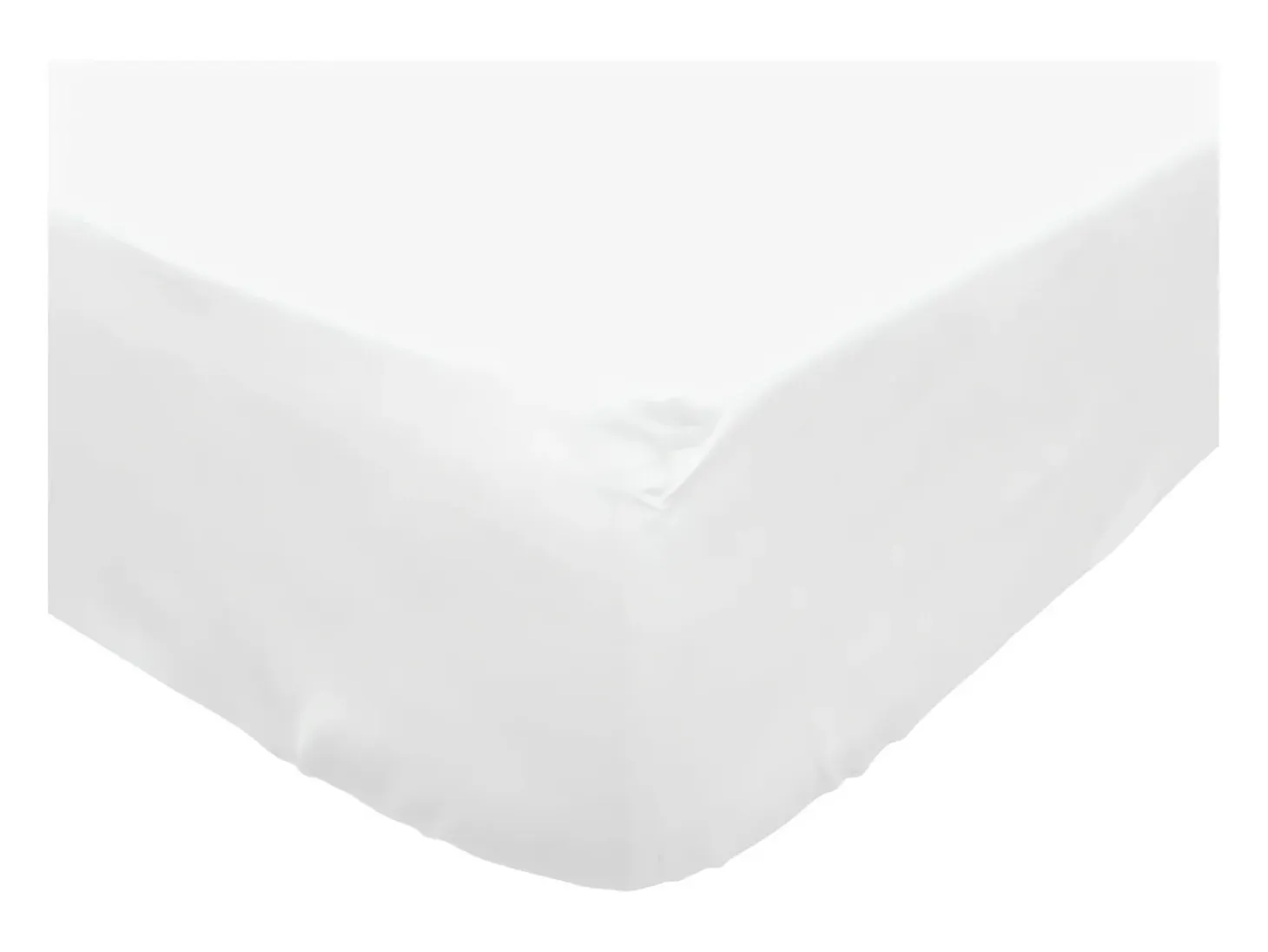 Bajera ajustable de algodón 160x200 cm PERCALE blanco