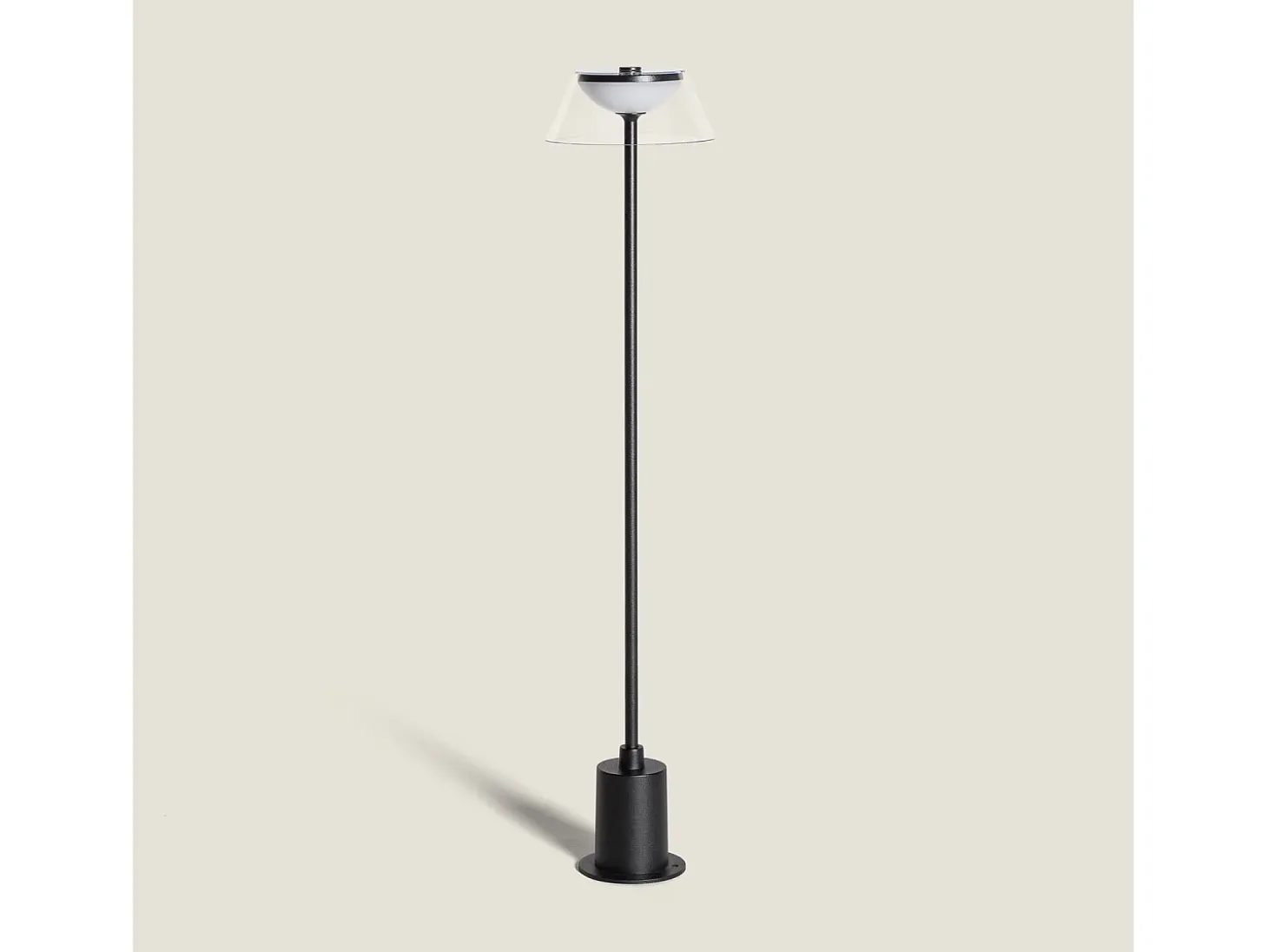 Baliza Exterior LED 6W Superficie Pie 60cm Dipley Negro