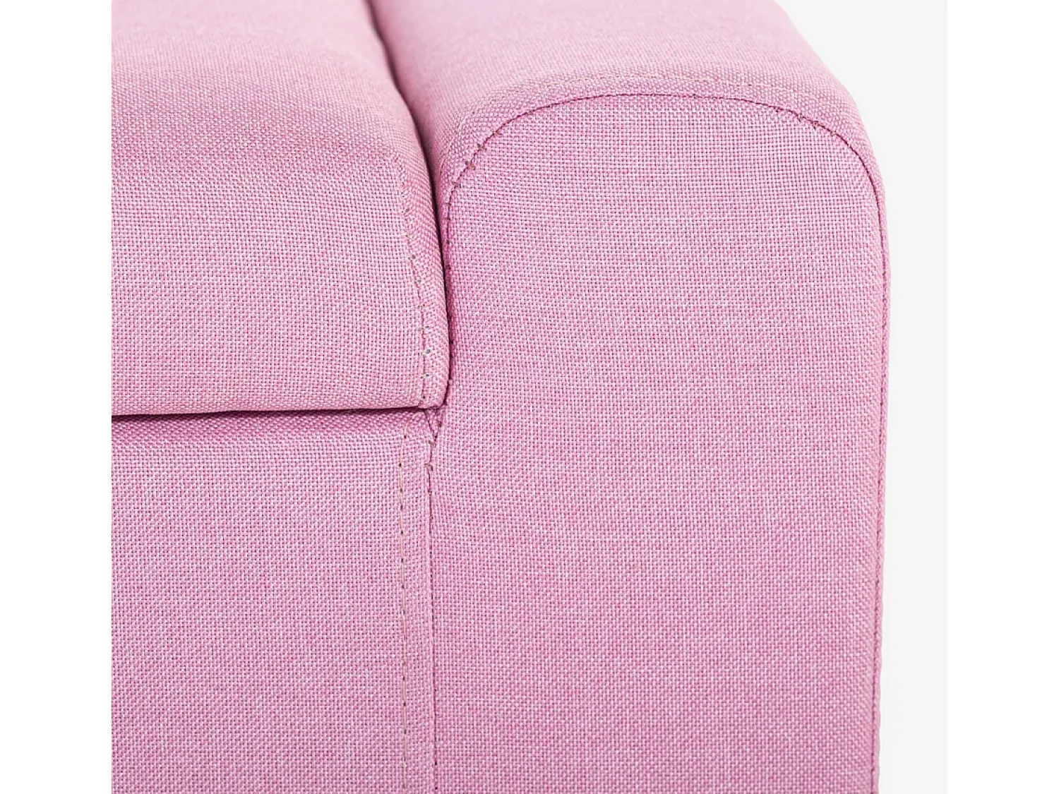AHD Banco con almacenamiento de tela para dormitorio y recibidor Merak - Rosa