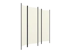 Best Biombo divisor de 4 paneles 200x180 cm ES289842 Blanco