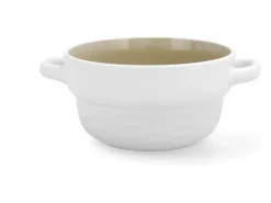 Bol Vita Quid cerámica blanco/marrón 50 cl