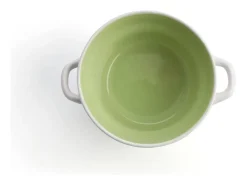 Bol Vita Quid cerámica blanco/verde 50 cl
