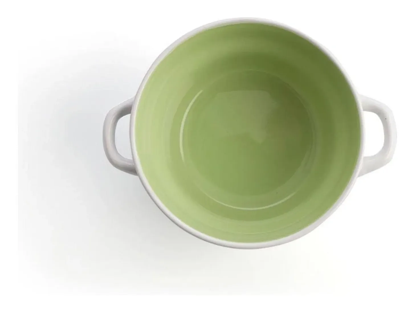 Bol Vita Quid cerámica blanco/verde 50 cl
