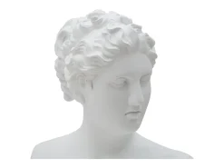 Busto decorativo clásico de mujer en poliresina h34 cm