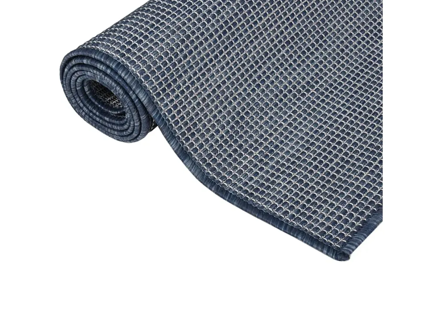Christiaan Alfombra de exterior de tejido plano azul 200x280 cm