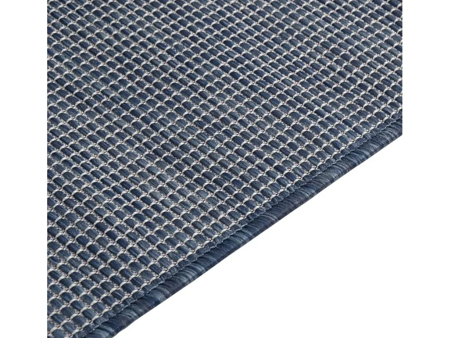 Christiaan Alfombra de exterior de tejido plano azul 200x280 cm