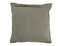 Hot Les Tendances Cojín cuadrado de cuero Philippe 45 x 45 cm Verde