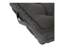 Atmosphera Ropa De Casa^Cojín de Suelo Karlos de Algodón 40 x 40 cm Gris antracita