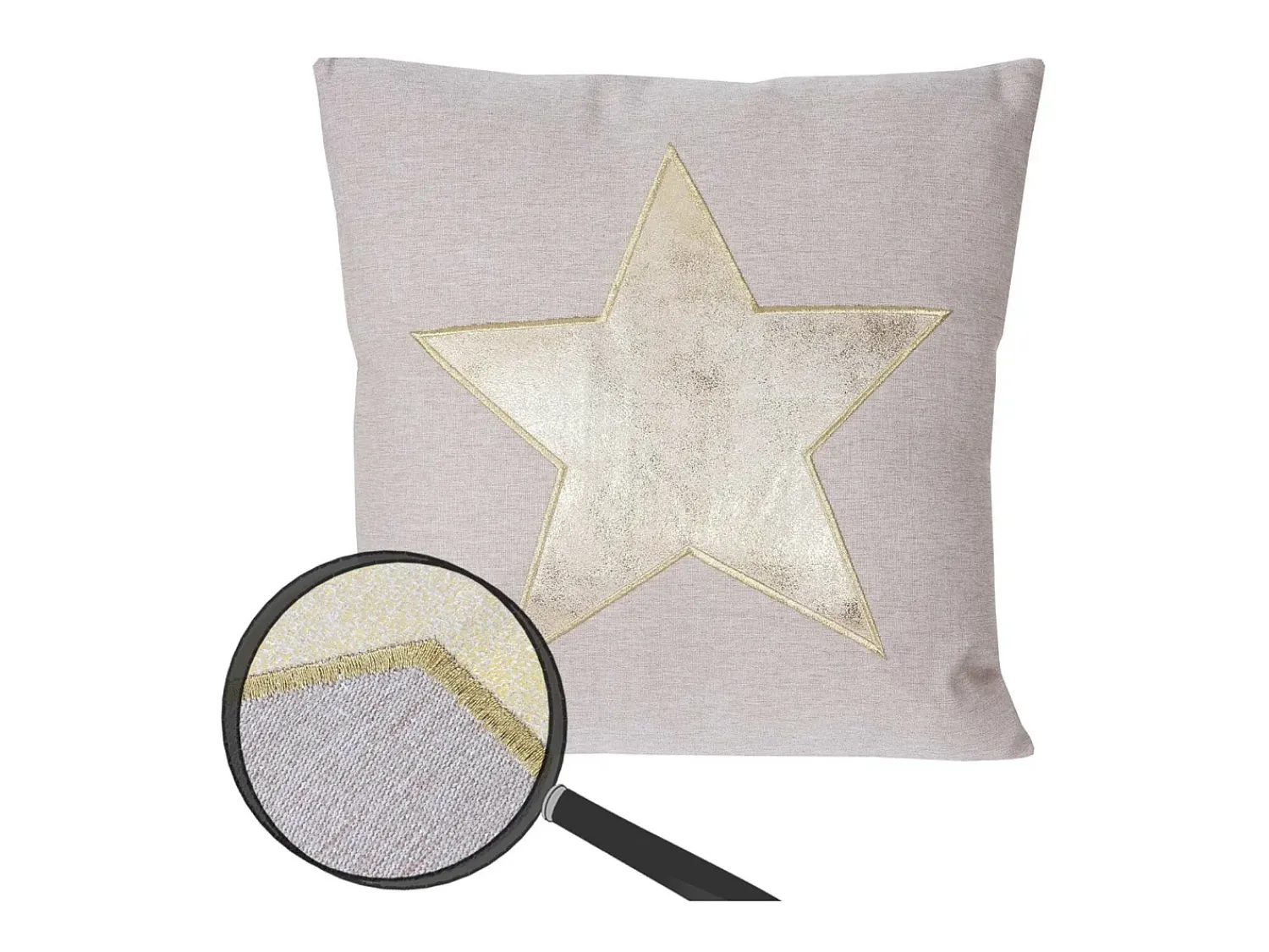 Best MCW Cojín decorativo estrella Multicolor