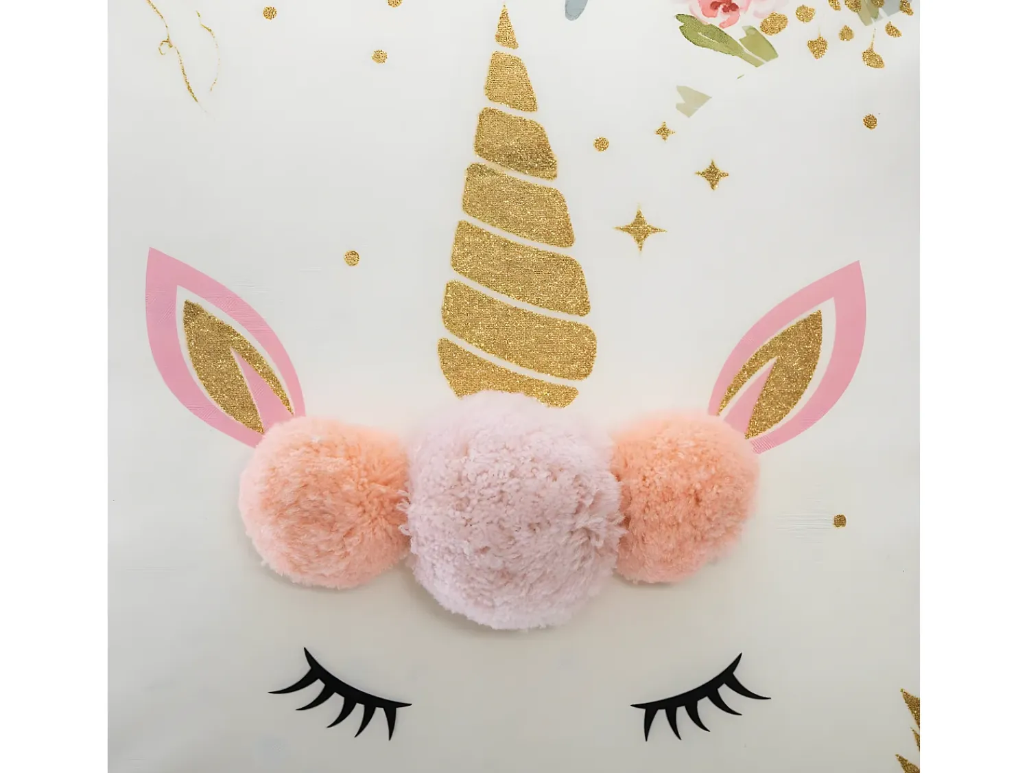 Atmosphera Ropa De Casa^Cojín unicornio con pompones Multicolor