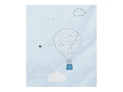 Colcha de algodón azul para bebé