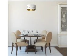 AKUNADECOR Colgante De 1 Luz Modelo Niebla Blanco