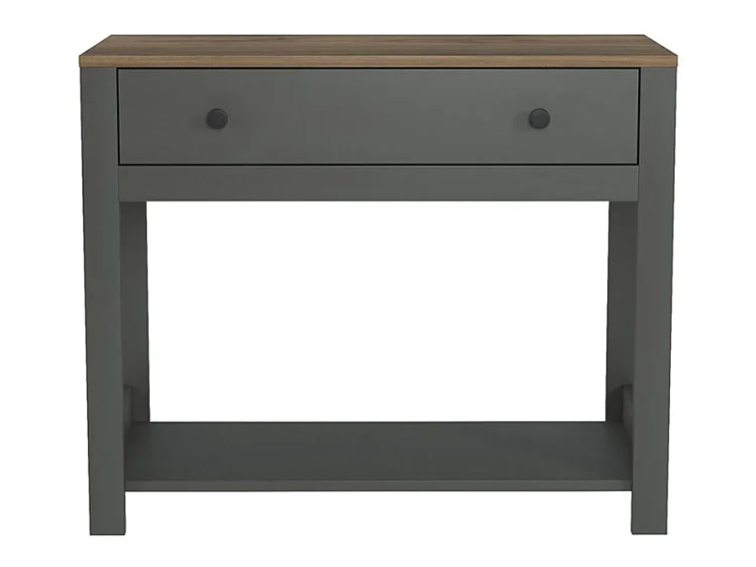 Vajilla^Consola para recibidor color blanco estilo clásico con cajón Corlay - Negro