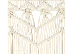 Best Cortina de macramé algodón 140x240 cm ES478661 Crema
