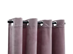 Best Cortinas opacas anillas 2 uds terciopelo viejo 140x225 cm ES341340 Rosa
