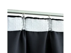Best Cortinas opacas con ganchos 2 unidades 140x175cm ES800593 Gris antracita