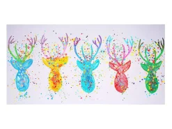 Cuadro al óleo Ciervo II pintado a mano