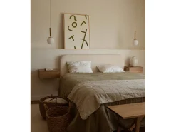 New DECOWOOD Cuadro decorativo sobre lienzo de algodón con marco de madera negro pintado artesanalmente con pintura al oleo de 100x150cm - VIRGINIA - Multicolor