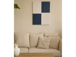 Best DECOWOOD Cuadro decorativo sobre lienzo de algodón con marco de madera marrón claro pintado artesanalmente con pintura al oleo de 100x150cm - PRISMA - Multicolor
