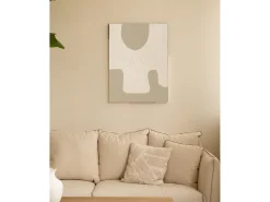 Online DECOWOOD Cuadro decorativo sobre lienzo de algodón pintado artesanalmente con pintura al oleo sin marco de 80x100cm - VARO - Multicolor