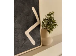 Sale DECOWOOD Cuadro decorativo sobre lienzo de algodón con marco de madera marrón oscuro pintado artesanalmente con pintura al oleo de 80x100cm - SILVANA - Multicolor