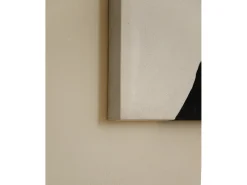 Best DECOWOOD Cuadro decorativo sobre lienzo de algodón con marco de madera marrón oscuro pintado artesanalmente con pintura al oleo de 80x100cm - KUSAMA - Multicolor